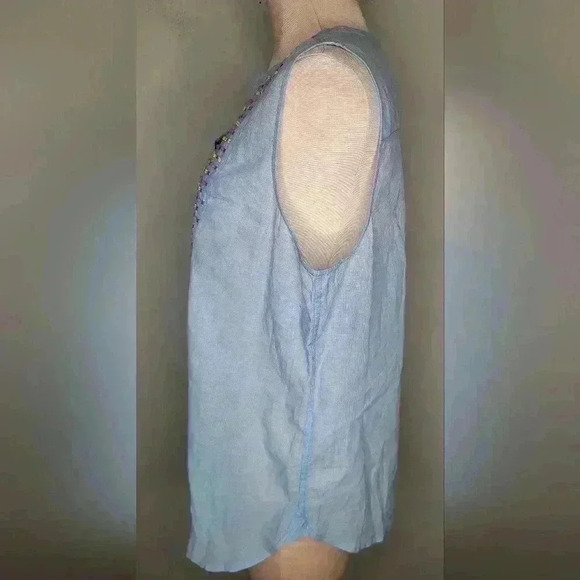 Talbots NWT New Womens Petite Extra Large Cotton Sleevless Top PXL - Picture 4 of 8